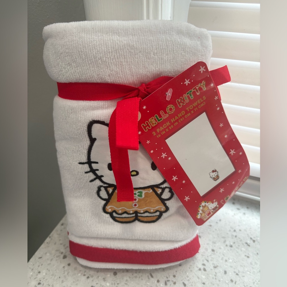 Hello Kitty Christmas Hand Towels